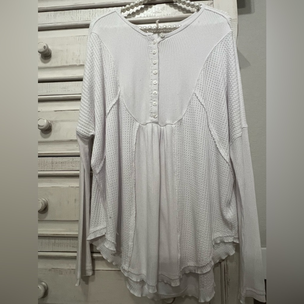 Free People Tunic Waffle Knit